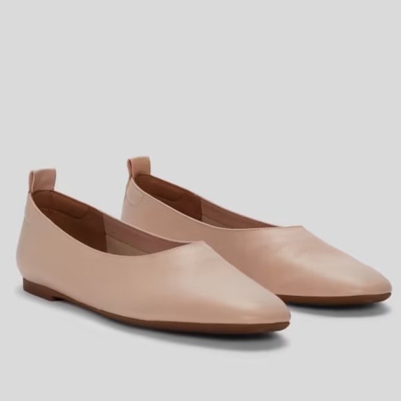EVERLANE The Italian Leather Day Glove in Pale Pink Flats Slip On Size 7.5 NEW - Picture 4 of 10